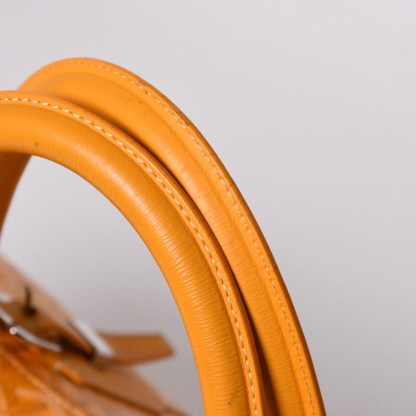 Goyard Boeing 65 Boston Bag Herringbone Canvas Yellow Silver Sneaker — view 8