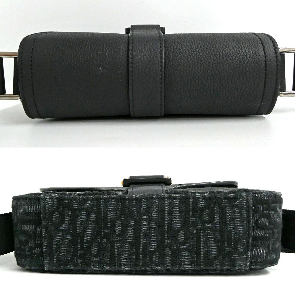 Dior Saddle Heritage Messenger Bag Mini Leather Oblique — view 4