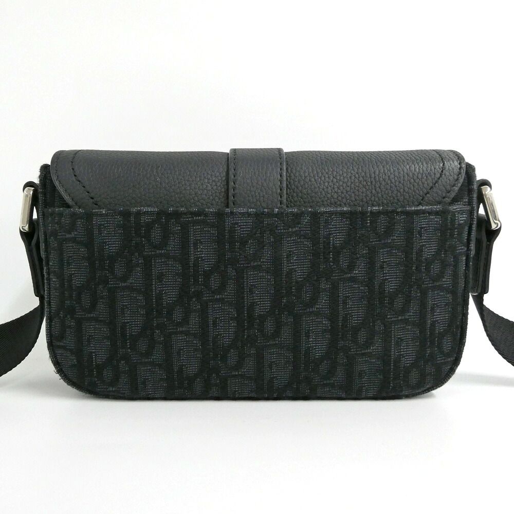 Dior Saddle Heritage Messenger Bag Mini Leather Oblique — view 2