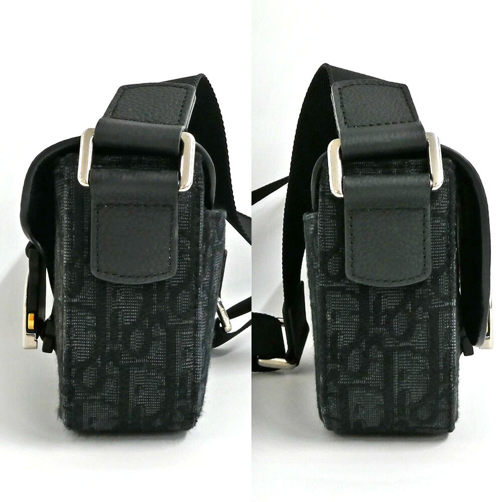 Dior Saddle Heritage Messenger Bag Mini Leather Oblique — view 3