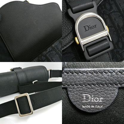 Dior Saddle Heritage Messenger Bag Mini Leather Oblique — view 8
