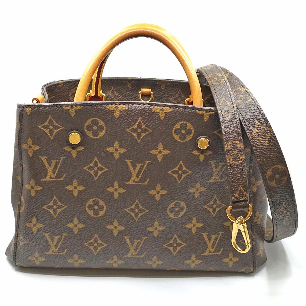 Louis Vuitton Montaigne BB 2-Way Monogram Brown Handle Handbag