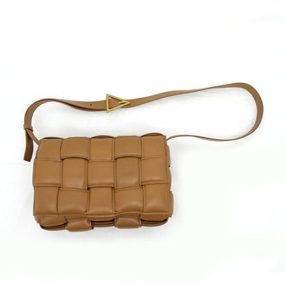 Bottega Veneta Padded Cassette Brown Leather Shoulder Bag Cross — view 5