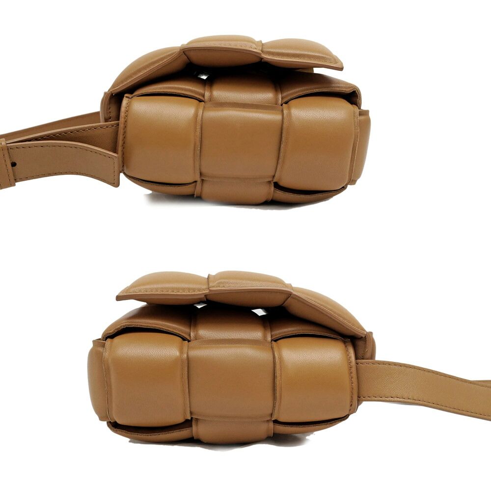 Bottega Veneta Padded Cassette Brown Leather Shoulder Bag Cross — view 3