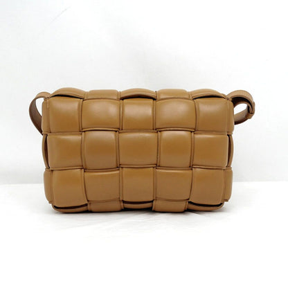 Bottega Veneta Padded Cassette Brown Leather Shoulder Bag Cross — view 2