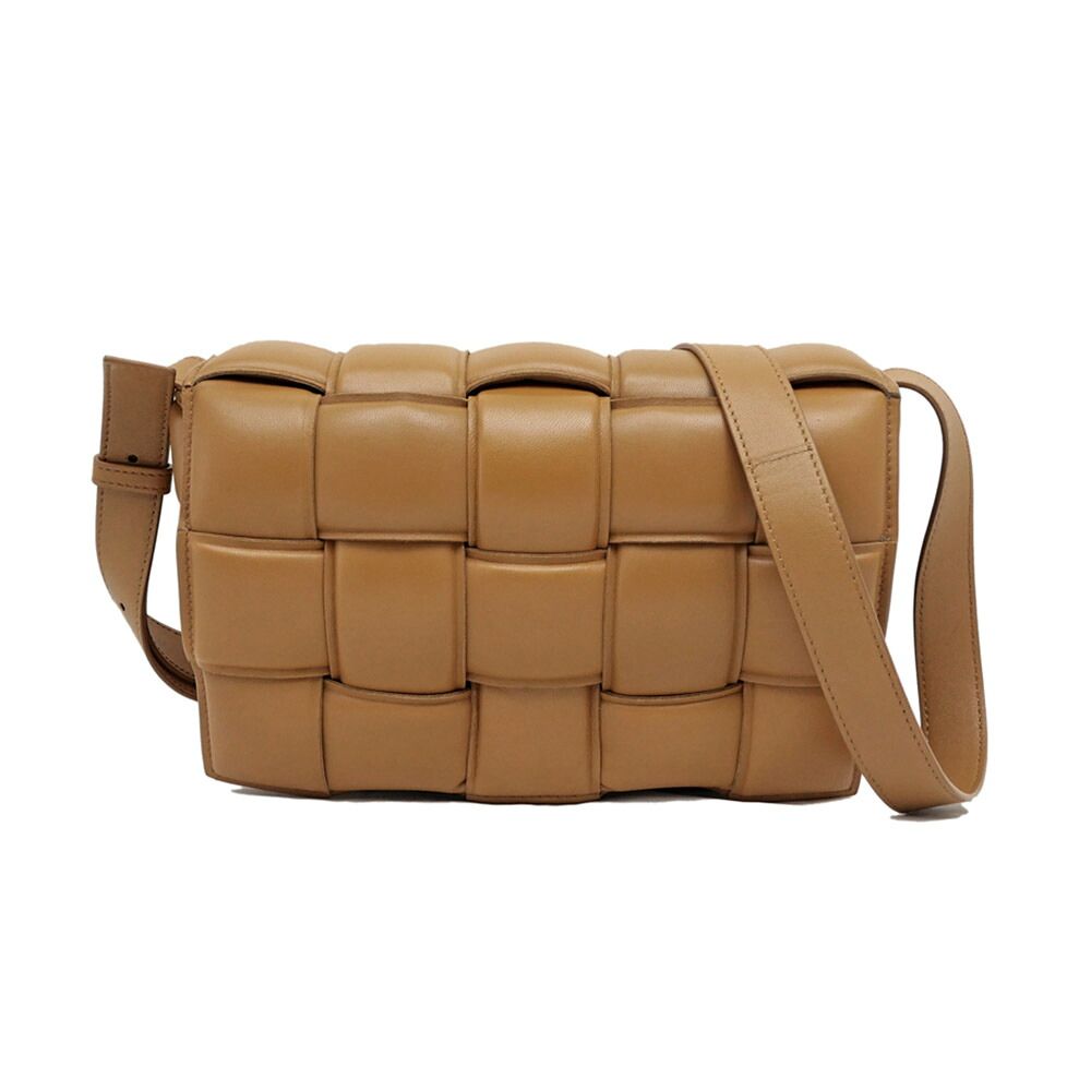 Bottega Veneta Padded Cassette Brown Leather Shoulder Bag Cross