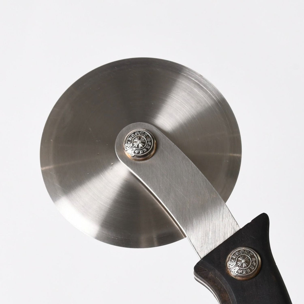 Chrome Hearts Pizza Cutter Cutlery Horseshoe CH Plus Ebony Wood Brown — view 4