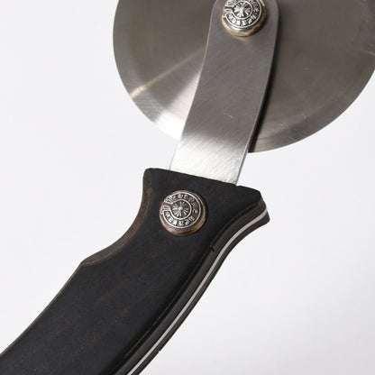 Chrome Hearts Pizza Cutter Cutlery Horseshoe CH Plus Ebony Wood Brown — view 5