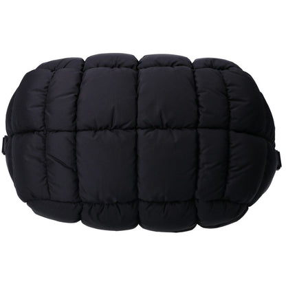 Moncler 24 Mini Caradoc Black Quilted Nylon Rubber Logo 2-Way Down Tote Bag — view 5