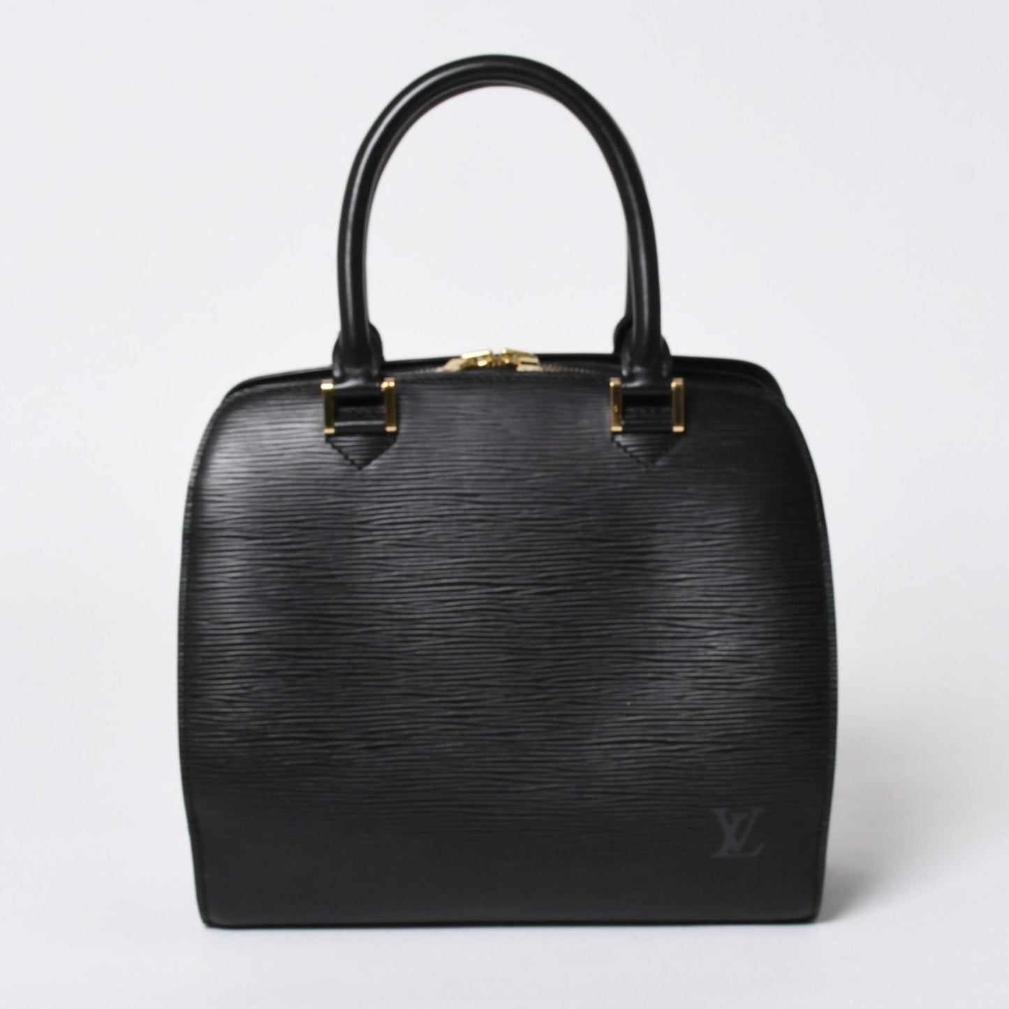 Louis Vuitton Epi Pont Neuf Handbag Black Gold
