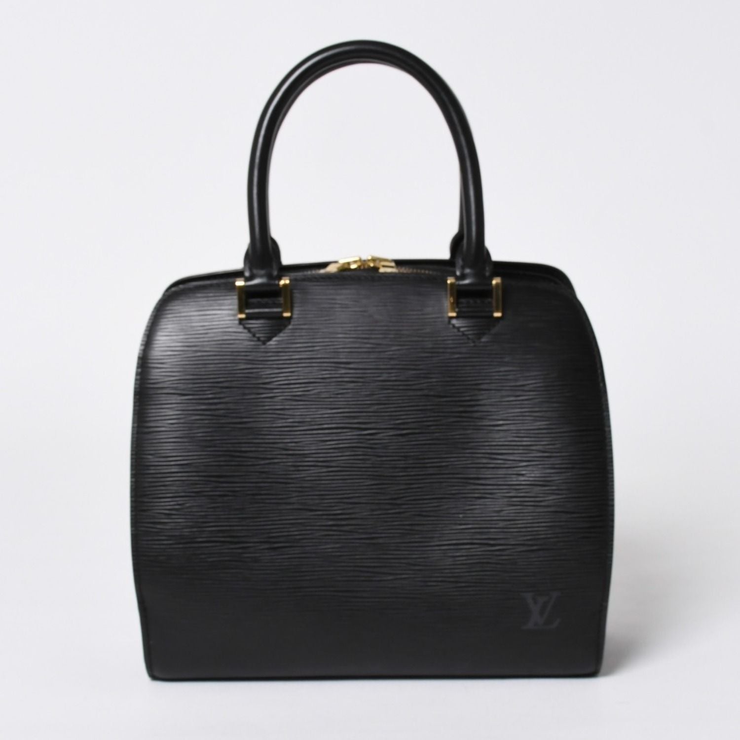 Louis Vuitton Epi Pont Neuf Handbag Black Gold