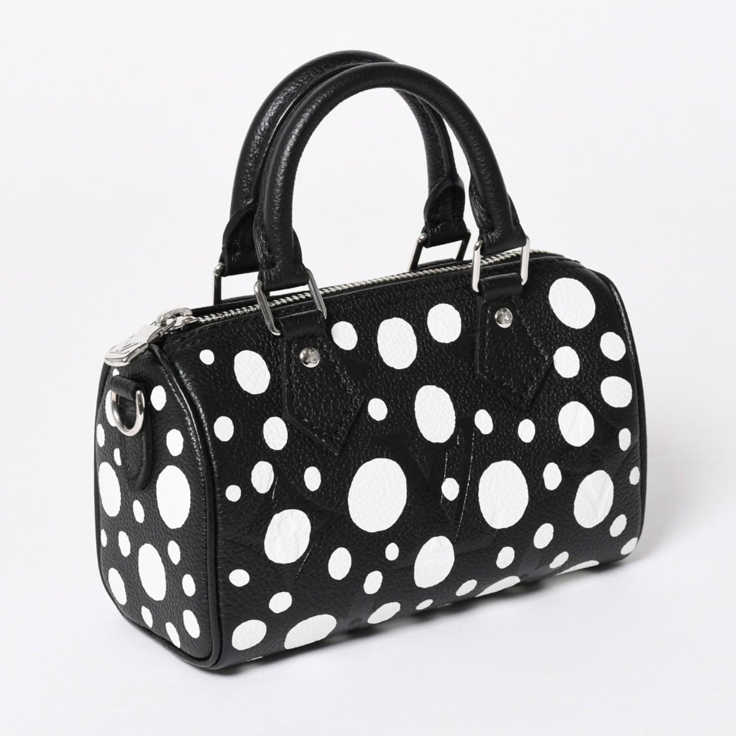 Louis Vuitton Nano Speedy Handbag Yayoi Kusama Monogram Empreinte Black — view 4