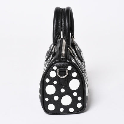 Louis Vuitton Nano Speedy Handbag Yayoi Kusama Monogram Empreinte Black — view 5