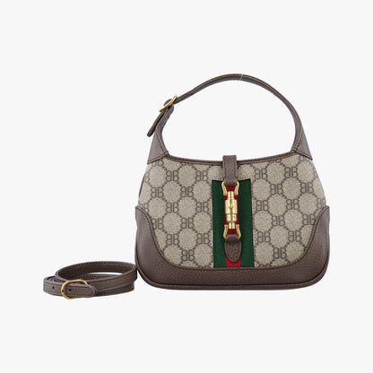 Balenciaga the Hacker Jackie Brown Canvas Shoulder Bag