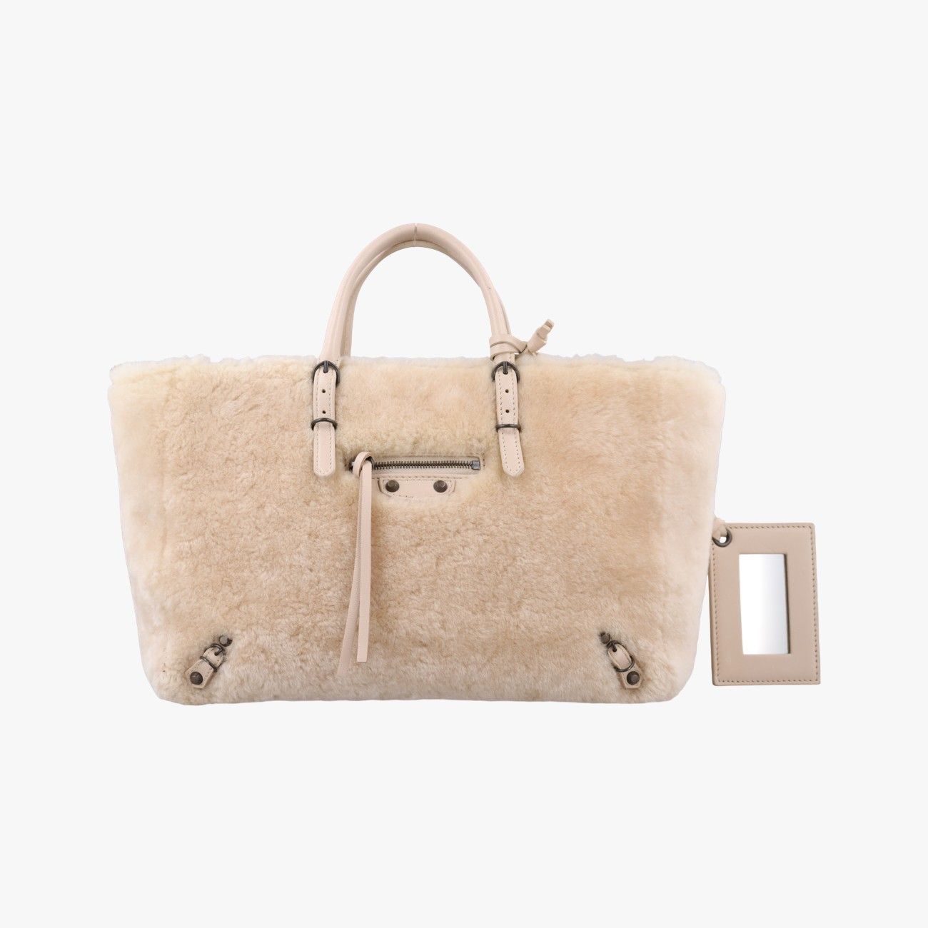 Balenciaga Paper A6 Beige Handbag