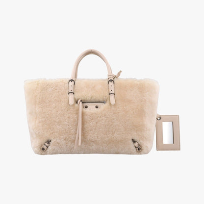 Balenciaga Paper A6 Beige Handbag