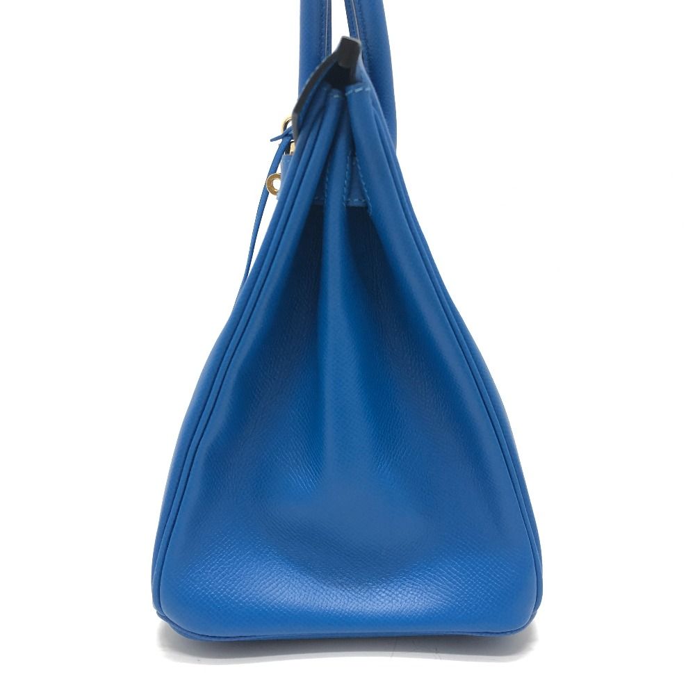 Hermes Birkin 30 Epsom Blue Hydra Handbag — view 4