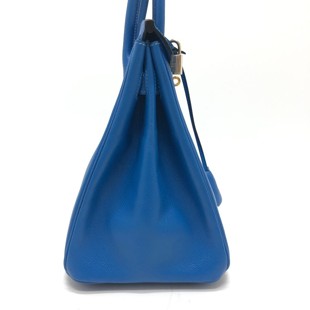 Hermes Birkin 30 Epsom Blue Hydra Handbag — view 3