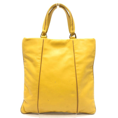 Loewe Tote Bag Logo Anagram Leather Yellow — view 2