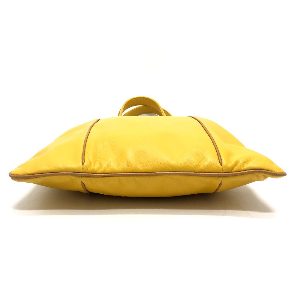 Loewe Tote Bag Logo Anagram Leather Yellow — view 5