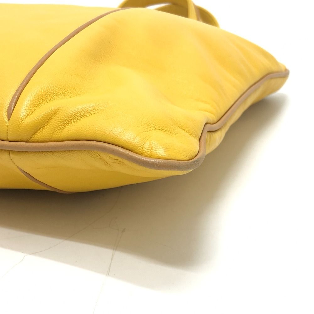 Loewe Tote Bag Logo Anagram Leather Yellow — view 6