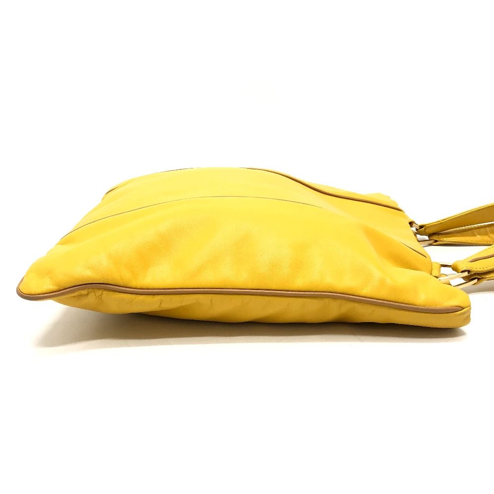 Loewe Tote Bag Logo Anagram Leather Yellow — view 4