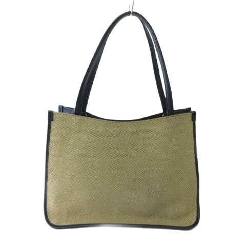 Gucci Horsebit Tote Shoulder Bag Beige Navy — view 2