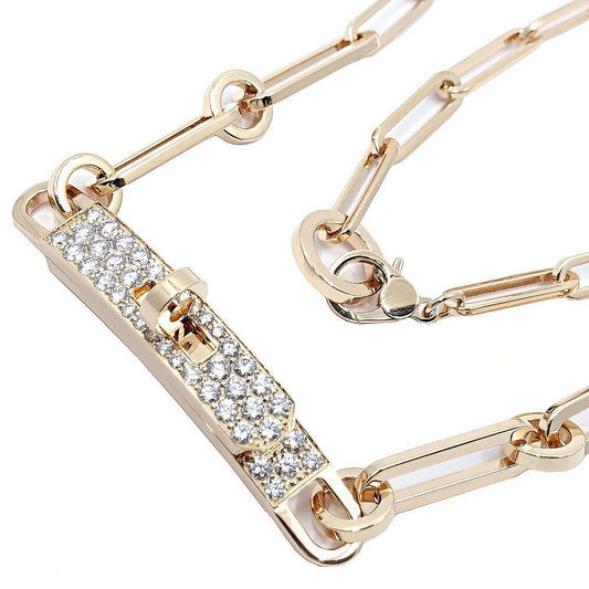 Hermes Necklace Kelly Choker Diamond Pink Gold 36 Box