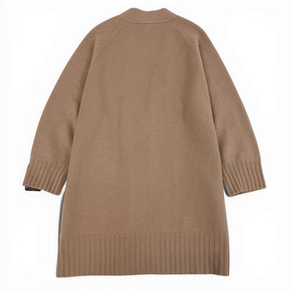 Louis Vuitton Long Cardigan Wool Knit Anchor Button Long Sweater Pink Beige M — view 3
