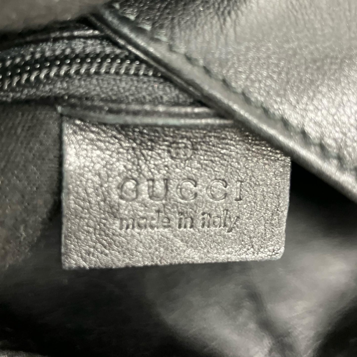 Gucci 2-Way Shoulder Bag Bamboo Leather 001 Black — view 8