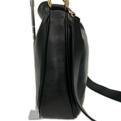 Gucci 2-Way Shoulder Bag Bamboo Leather 001 Black — view 2