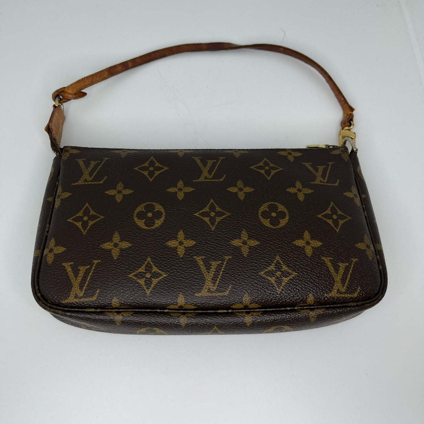 Louis Vuitton Monogram Pochette Soir Pouch Brown — view 2