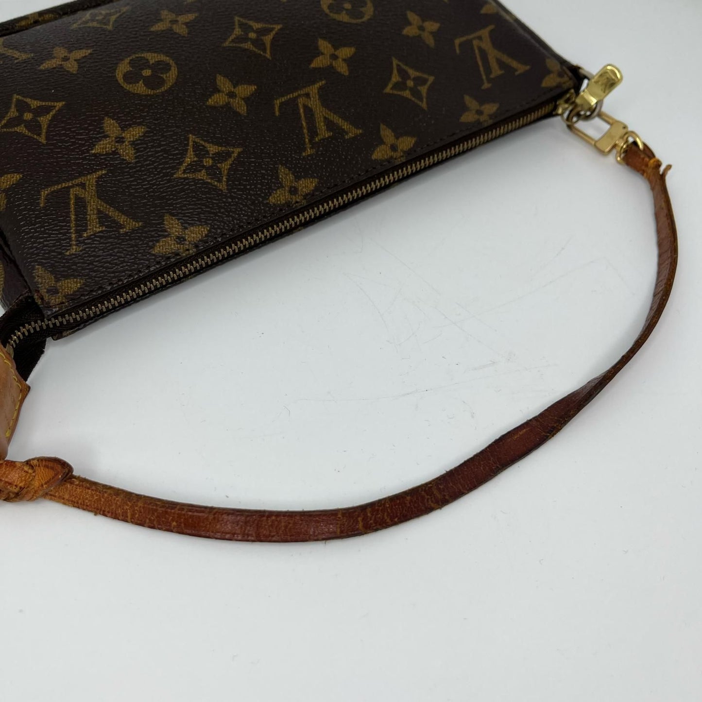 Louis Vuitton Monogram Pochette Soir Pouch Brown — view 4