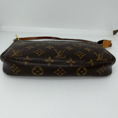 Louis Vuitton Monogram Pochette Soir Pouch Brown — view 3
