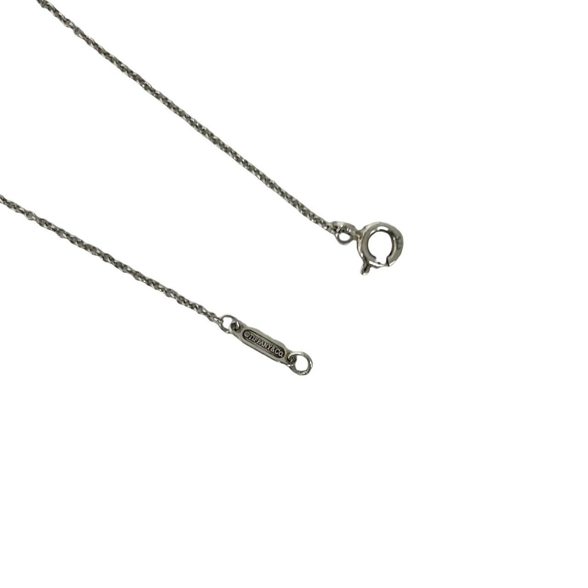 Tiffany & Co Bagged Vintage Double Heart Tag Necklace 925 Sterling Silver — view 5