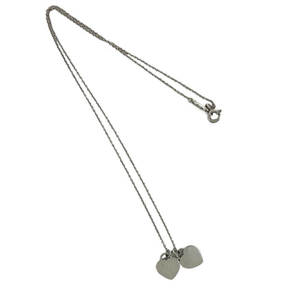 Tiffany & Co Bagged Vintage Double Heart Tag Necklace 925 Sterling Silver — view 6