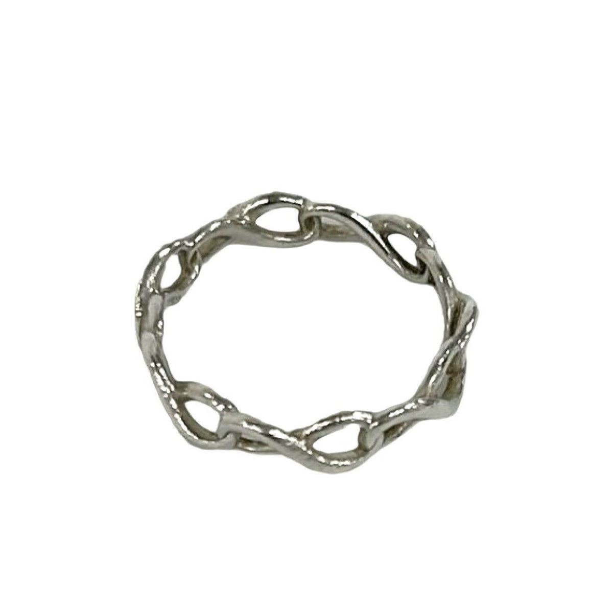 Tiffany & Co Vintage Infinity Ring 925 Sterling Silver — view 5