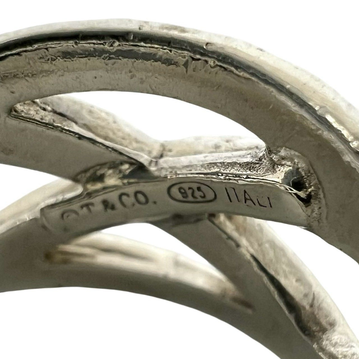 Tiffany & Co Vintage Keltec Knot Ring 925 Sterling Silver — view 3