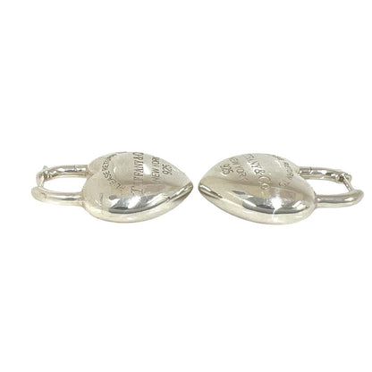 Tiffany & Co Full Heart Earrings Return to 925 Sterling Silver — view 6