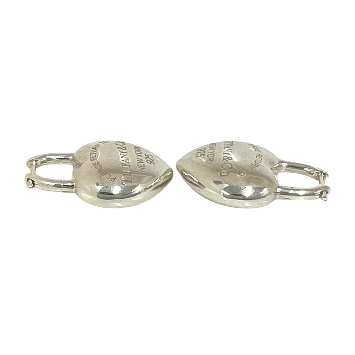 Tiffany & Co Full Heart Earrings Return to 925 Sterling Silver — view 5