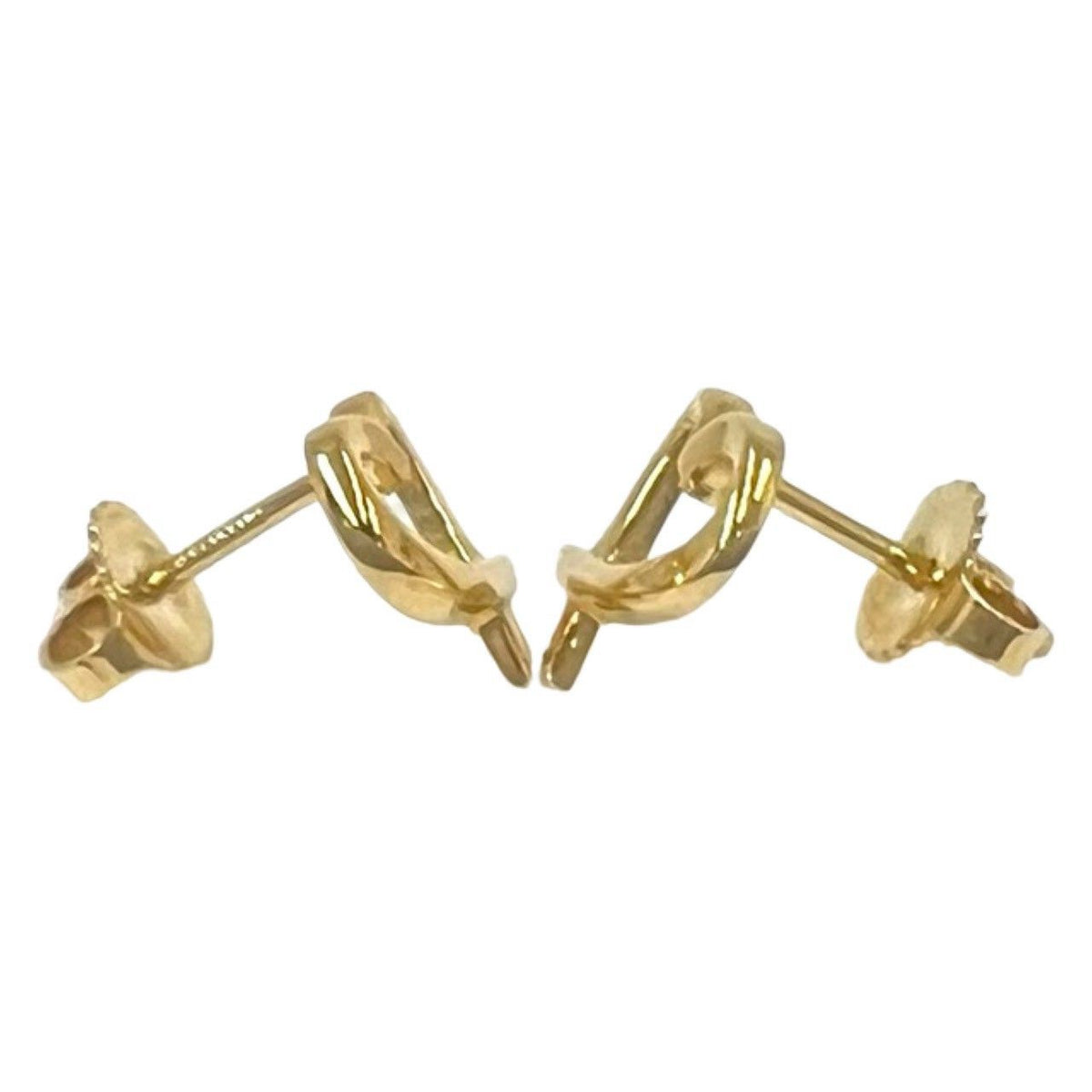 Tiffany & Co Vintage Loving Heart Earrings Gold 18K — view 4