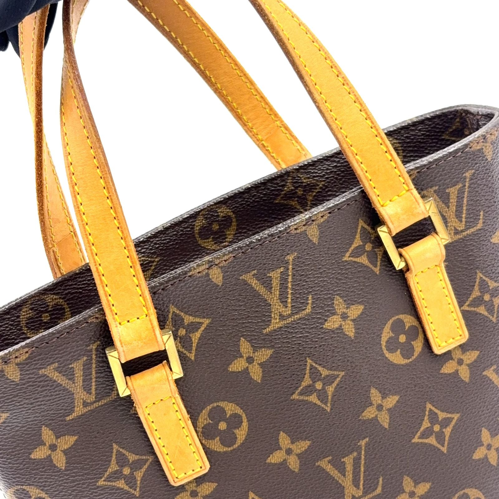 Louis Vuitton Vavin PM Monogram Leather Brown Handle Gold Handbag — view 5