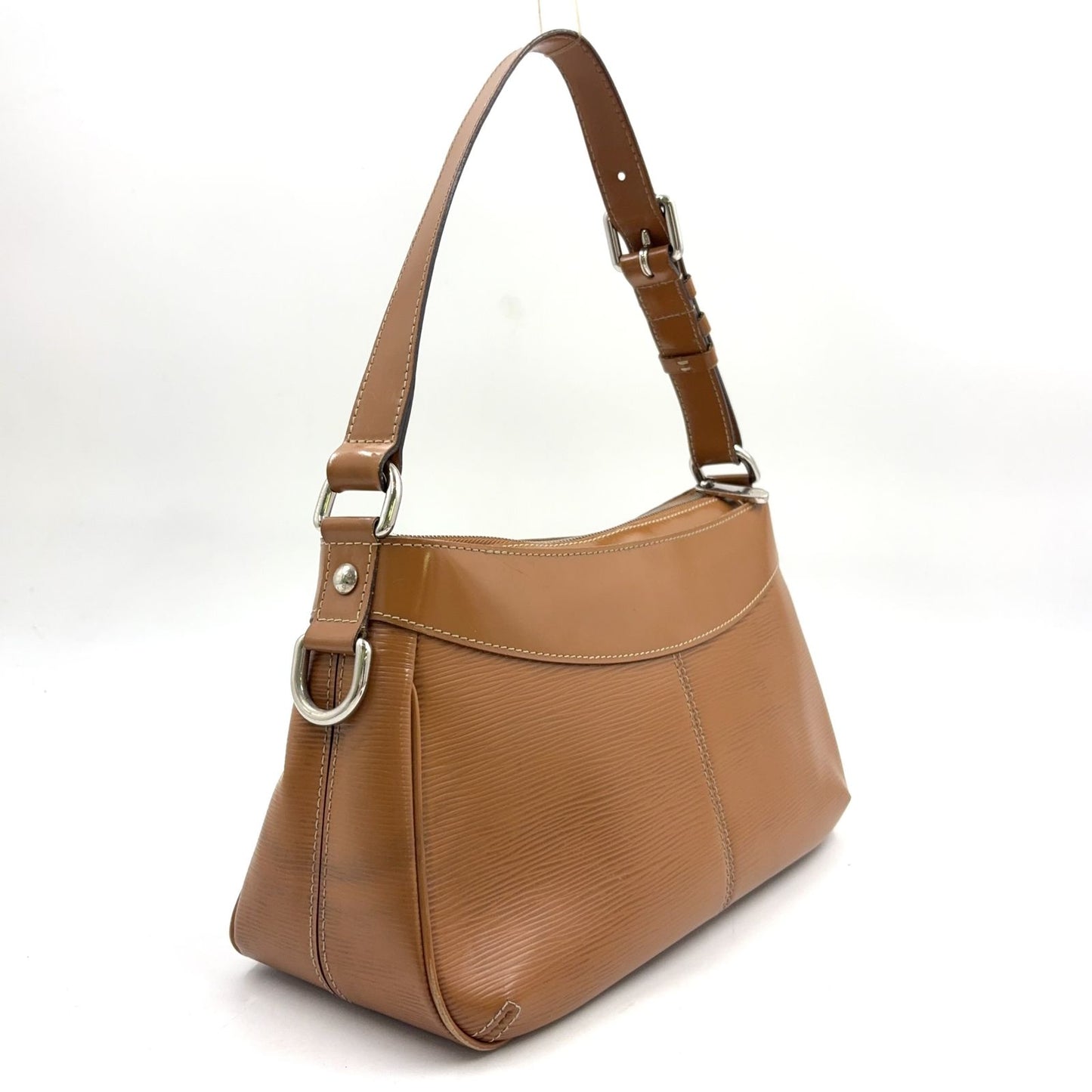 Louis Vuitton Tulen PM Epi Canel Leather Brown Shoulder Bag Silver — view 2