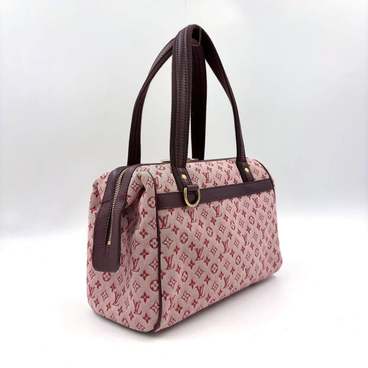 Louis Vuitton Josephine PM Monogram Mini Cerise Leather Canvas Bordeaux Handle — view 2