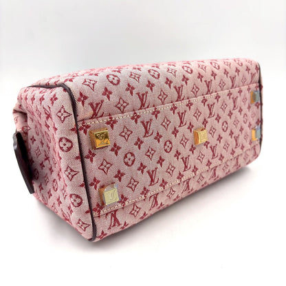 Louis Vuitton Josephine PM Monogram Mini Cerise Leather Canvas Bordeaux Handle — view 7