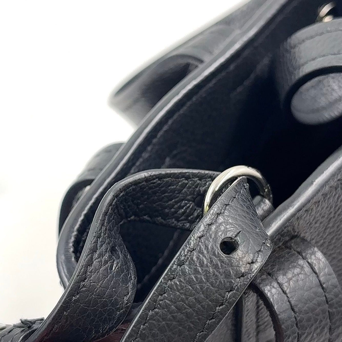 Balenciaga Everyday Shoulder Bag Leather Black Handle Silver — view 6