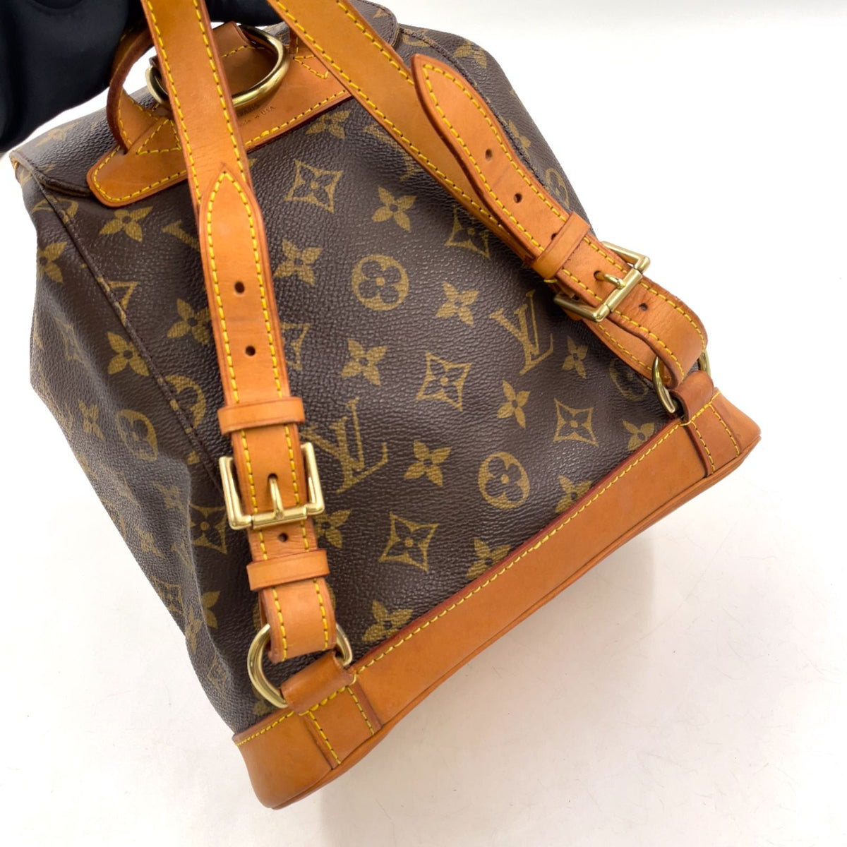 Louis Vuitton Montsouris MM Monogram Leather Backpack — view 6