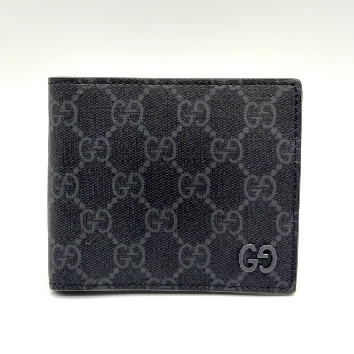 Gucci New Web GG Supreme Gray Bifold Wallet