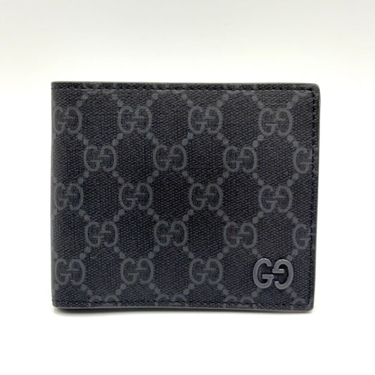 Gucci New Web GG Supreme Gray Bifold Wallet
