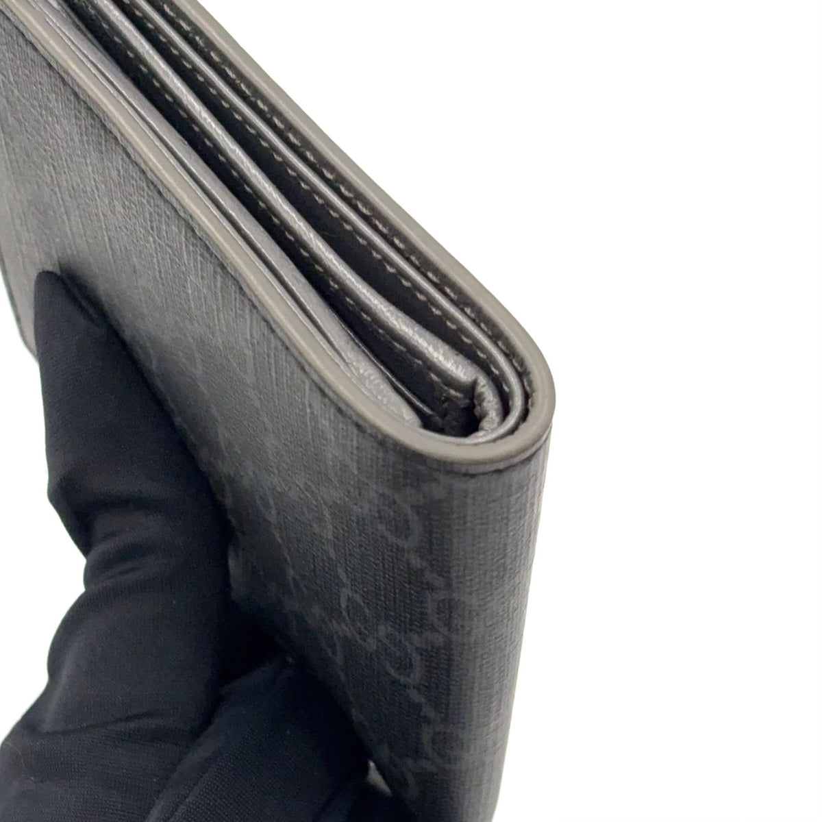 Gucci New Web GG Supreme Gray Bifold Wallet — view 8